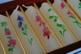 夕霧 みつろう Beeswax candle YUGIRI（ゆうぎり　みつろう）　サンプル1