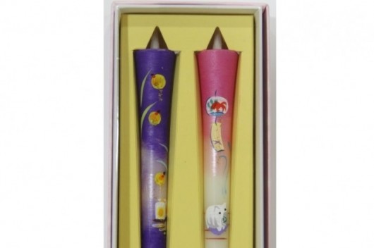 絵ローソク ホタル・風鈴 Pictured candle[Firefly&Wind chim（えろうろく　ほたる　ふうりん）