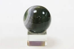 瑪瑙玉（グリーンアゲート）Green agate（めのうだま（ぐりーんあげーと））　サンプル1