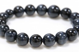 青虎目石（ブルータイガーアイ）12mm（あおとらめいし（ぶるーたいがーあい））　サンプル2