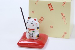 お香立て 福招き猫 Incensestand Lucky cat（おこうたて　ふくまねきねこ）　サンプル2
