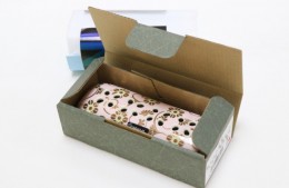 九谷焼　線香皿（ピンク）Ceramic plate to  Incense sticks（くたにやき　せんこうさら（ぴんく））　サンプル2