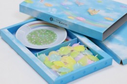 ペット専用ローソク　沢山のあしあと Candle for pets（たくさんのあしあと）　サンプル1