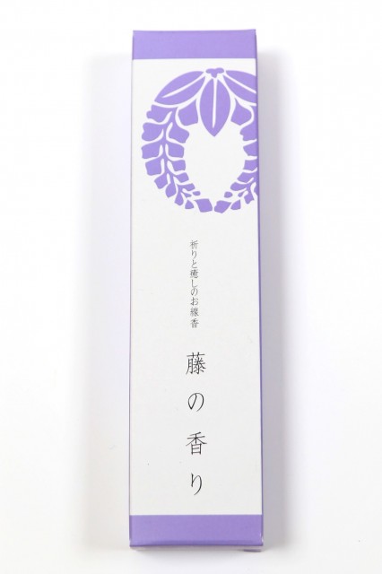 祈りと癒しのお線香　藤の香り（小）Wisteria Incense stick（ふじのかおり）